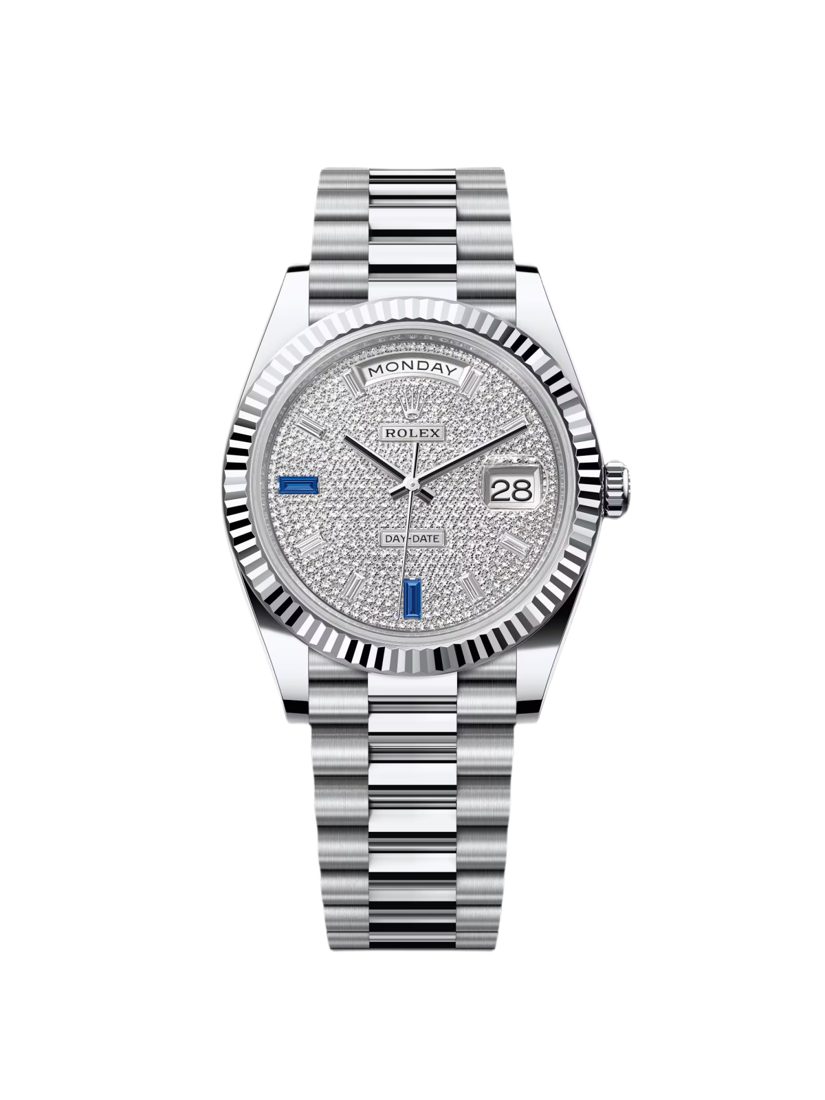 【Super Clone】RLX  Day-Date 228236-0009 Diamonds & Sapphires Dial