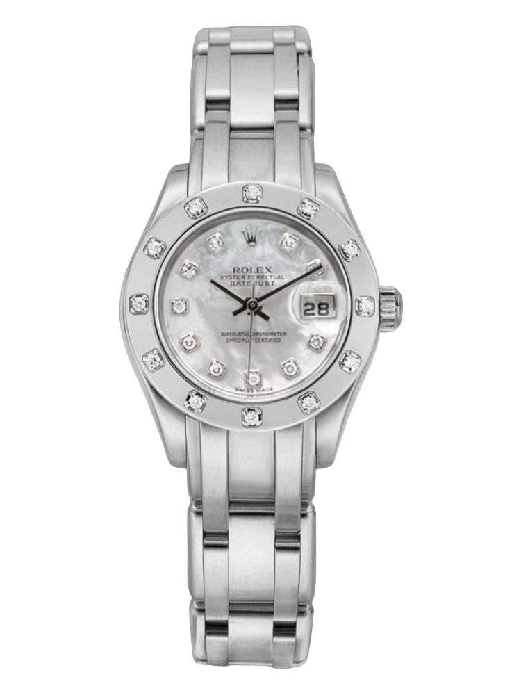 【Super Clone】Rolex Pearlmaster 80319 MOP Diamond Dial 29MM Lady Replica Watch