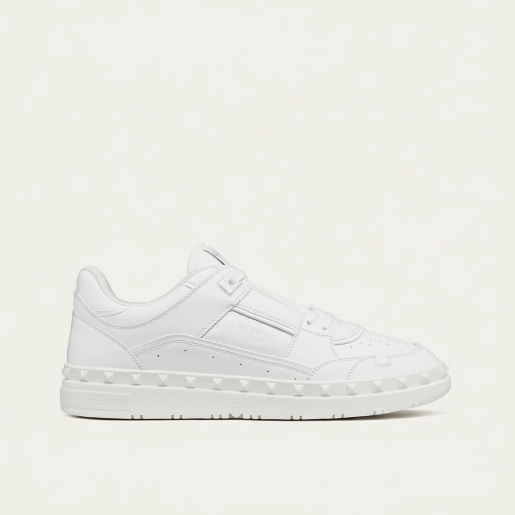 VALENTINO FREEDOTS LOW-TOP SNEAKER IN CALFSKIN