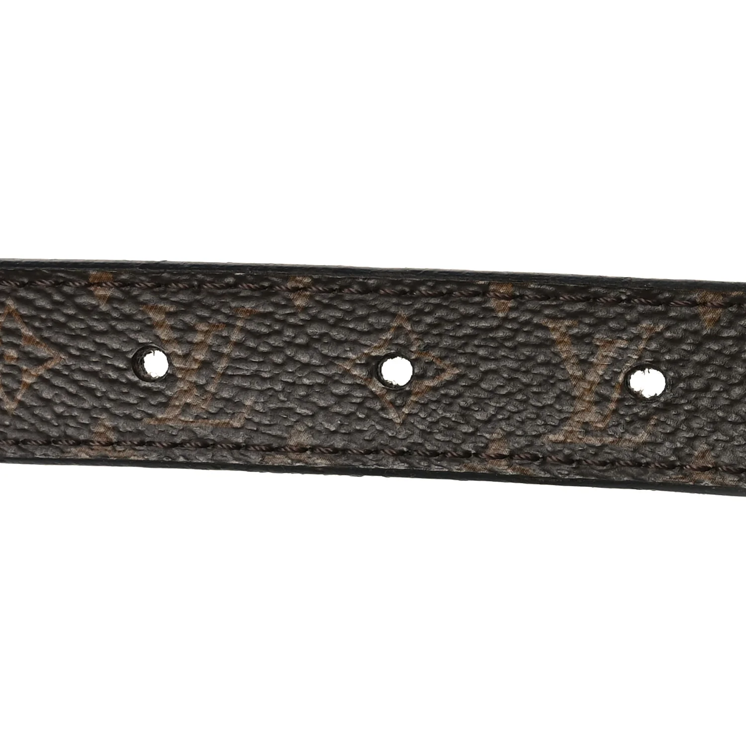 Calfskin Monogram 25mm LV Circle Reversible 80 32 Belt Black