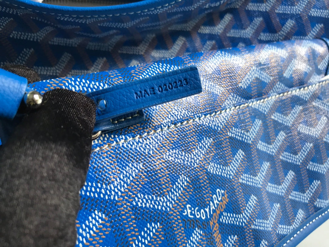 Goyard Hobo Boheme 42Cm Blue Canvas