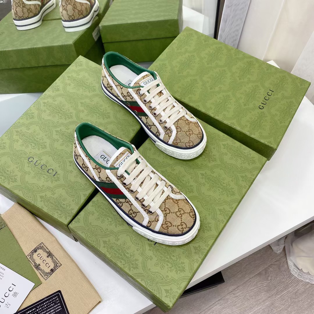 Gucci Tennis 1977 Sneaker Beige Abony 606111 Hvk20 9766