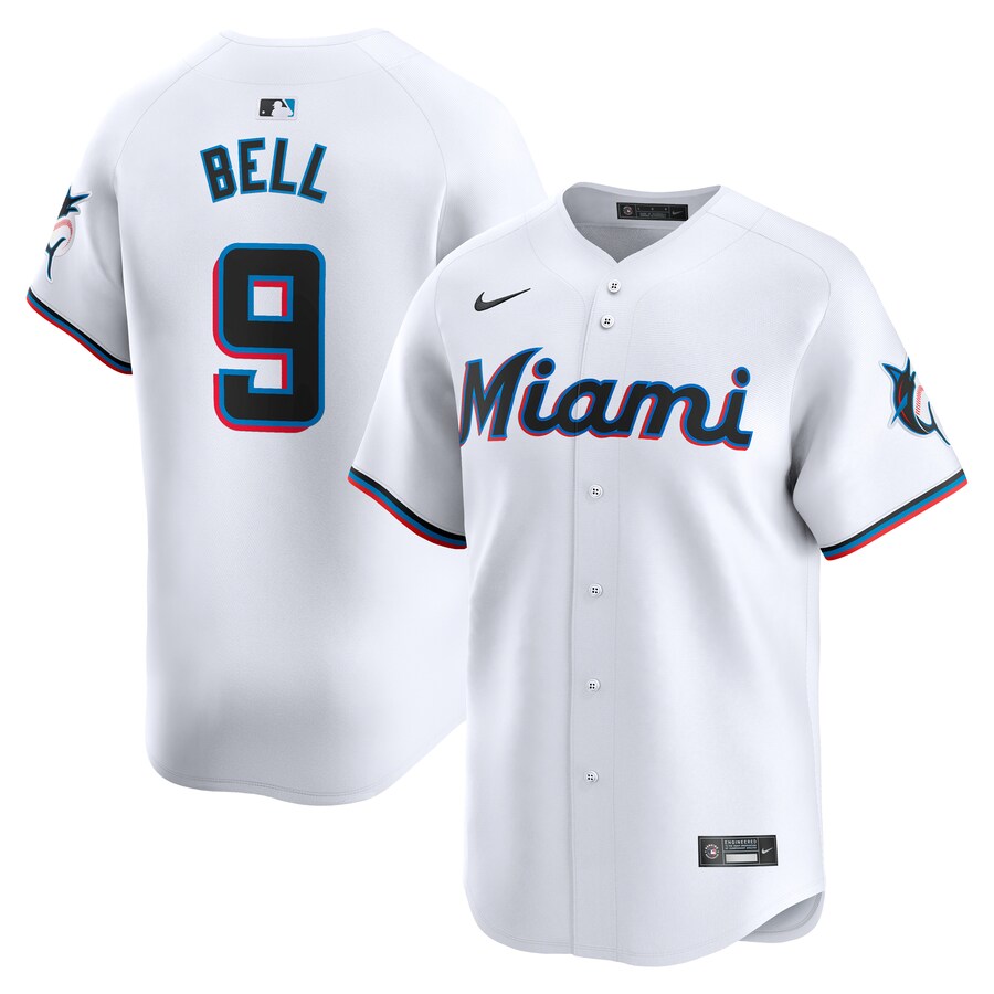 Josh Bell Miami Marlins Home Limited Player Jersey White
