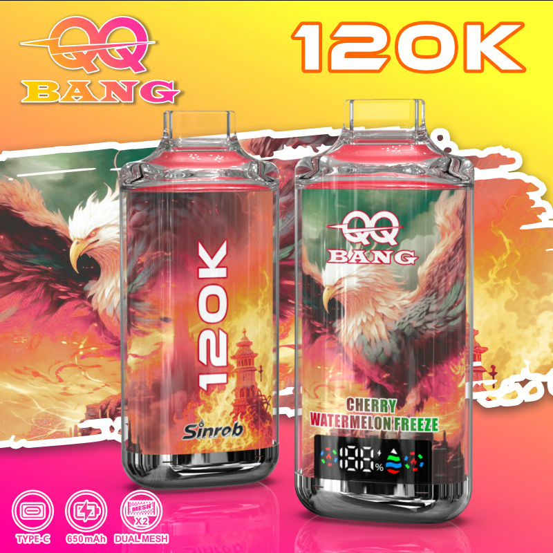 QQ BANG 120K Puffs Prefilled Hookah Vape |  Rechargeable