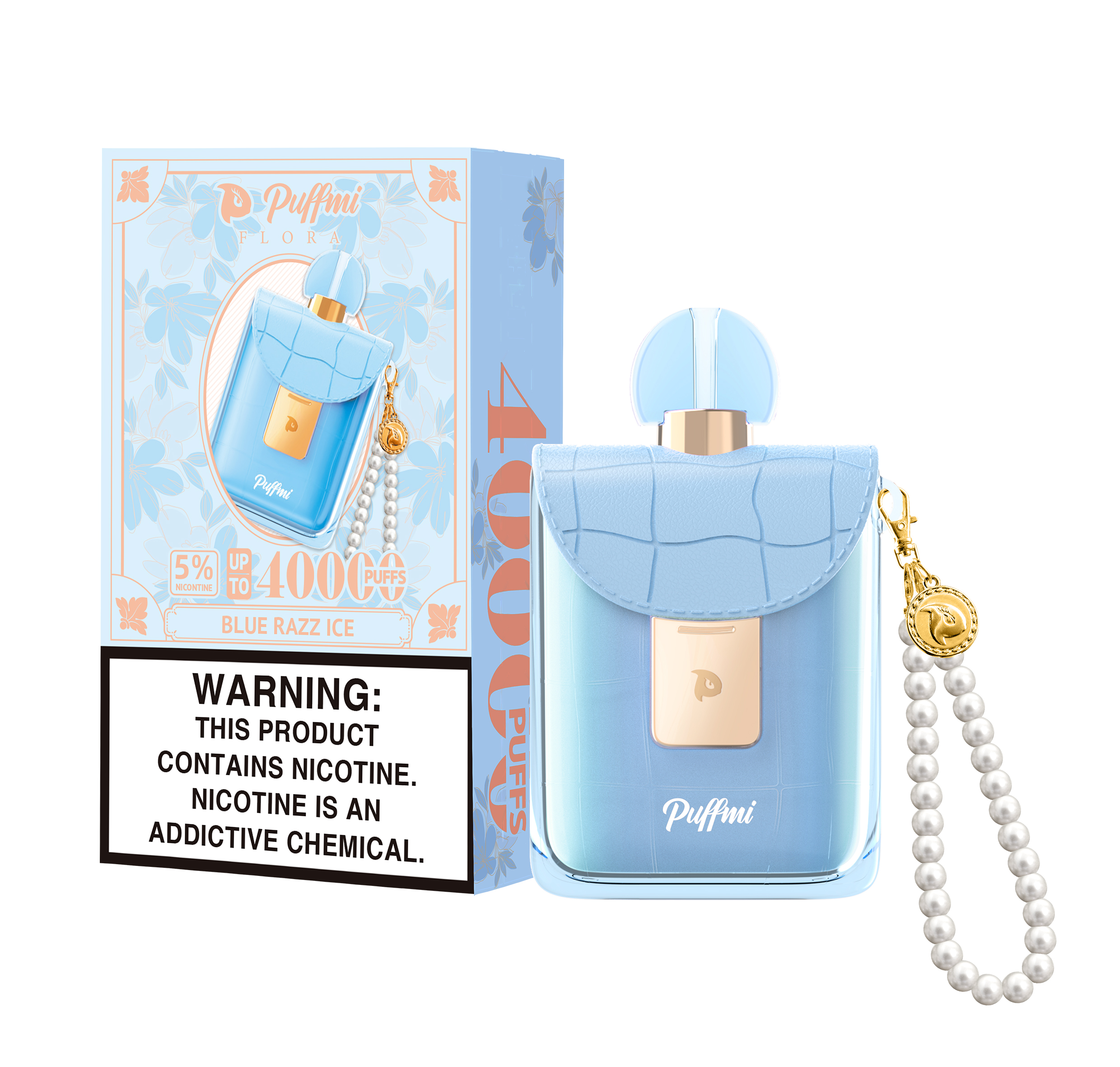 Puffmi Blue Razz Ice Flavor—the style most loved by the ladies.