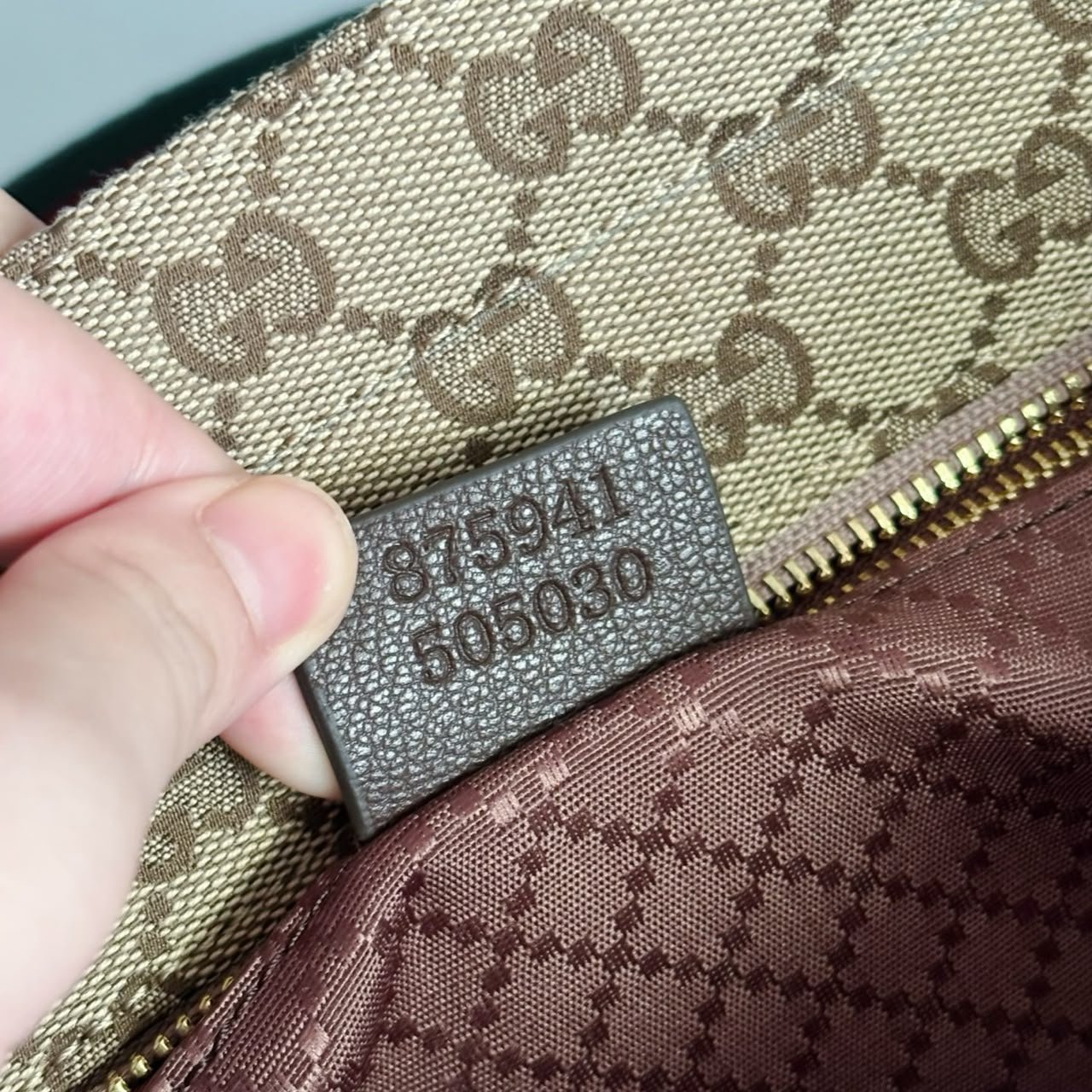 Gucci GG Medium Tote Bag 36cm/14.2in Sand And Brown GG Canvas ‎875929