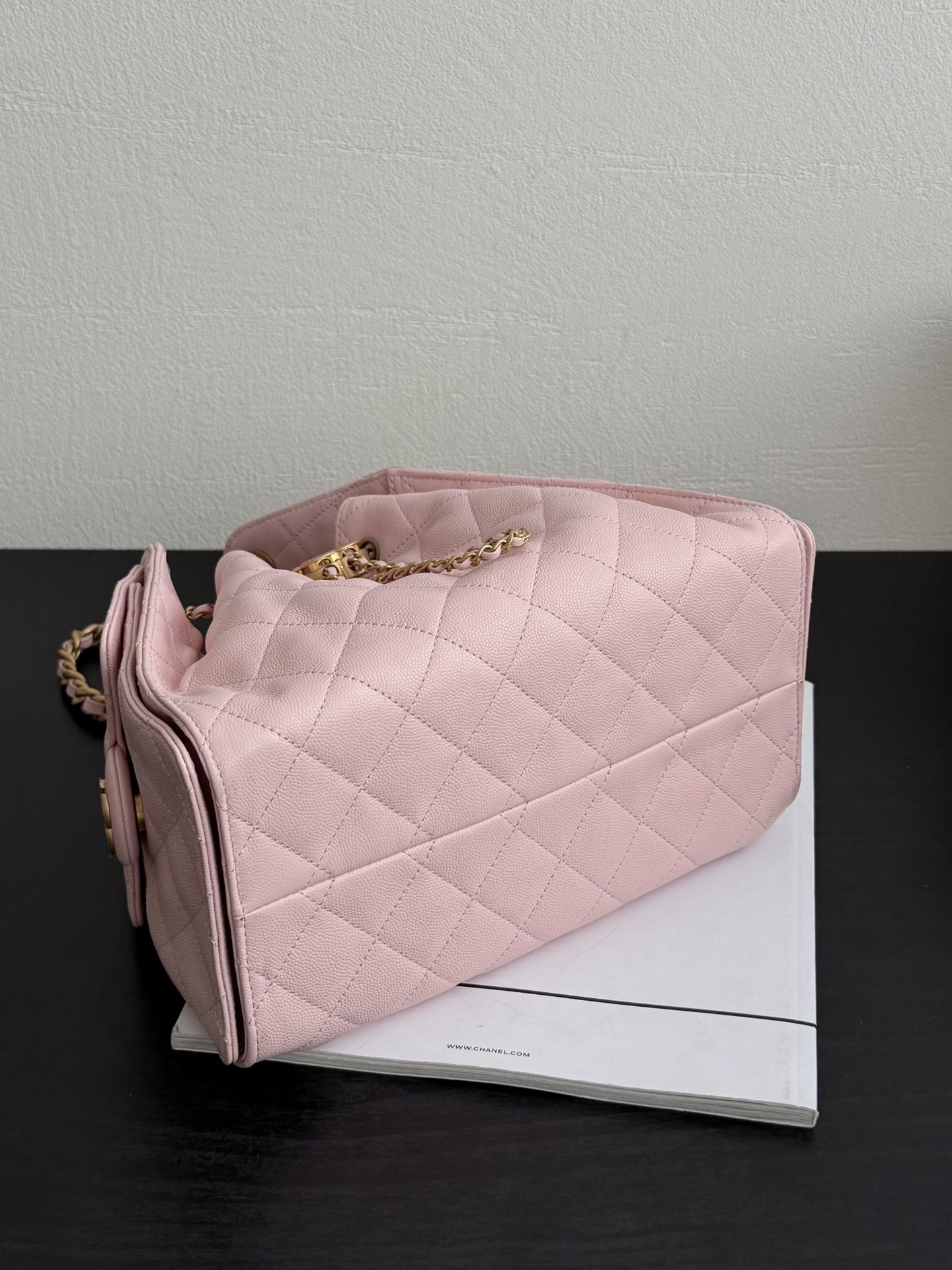 Chanel Spring-Summer 2025 Handbag Grained Calfskin & Gold-Tone Metal Pink 30Cm/ 11.8In