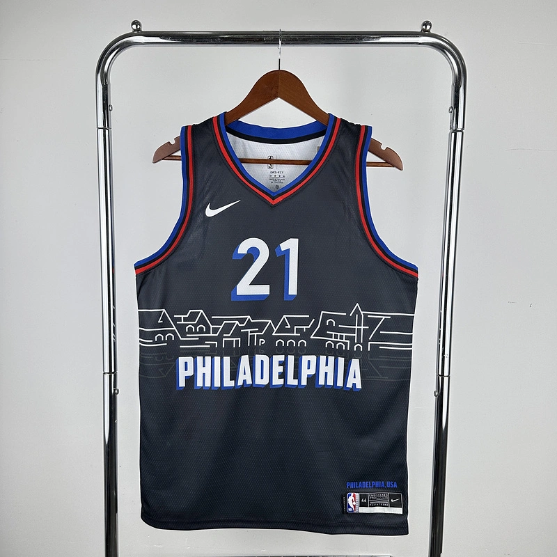 2021 NBA Philadelphia 76ers 21 EMBIID Basketball Jersey