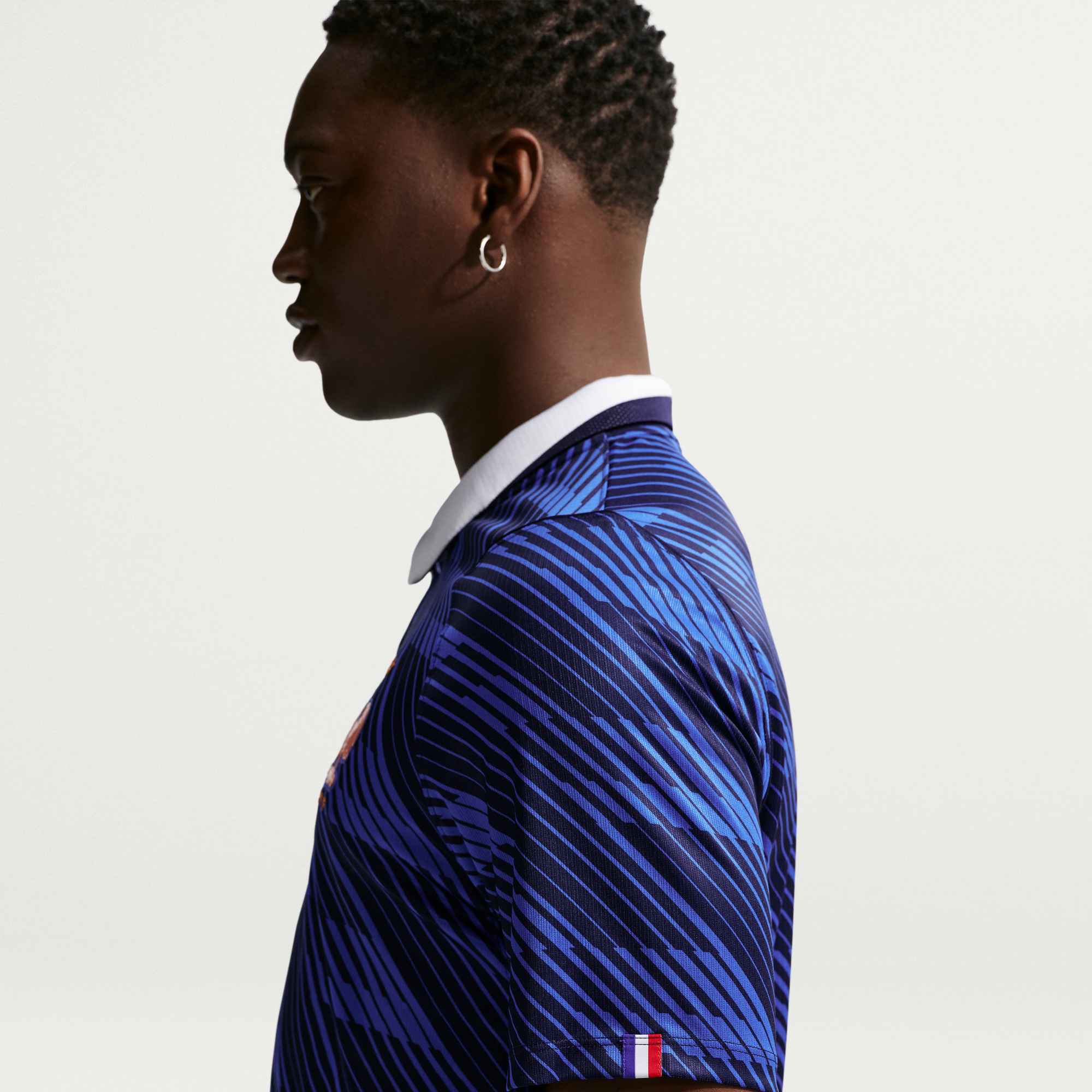 Nike Men's France Kylian Mbappe Home Stadium Jersey 2026 (Game Royal/Metallic Copper)