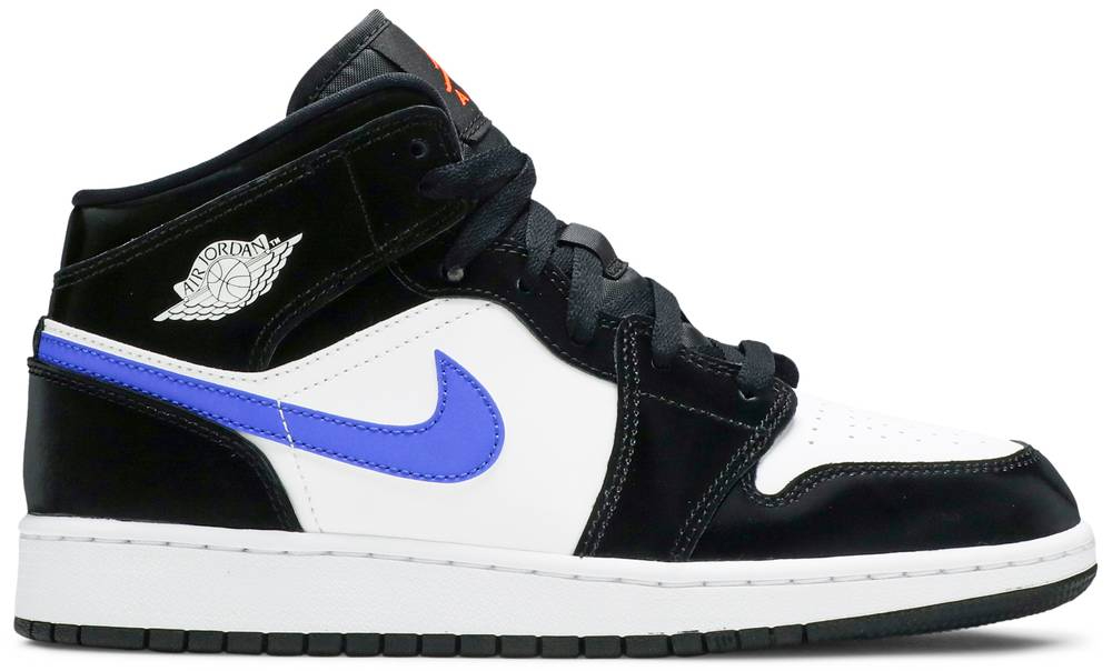 Air Jordan 1 Mid GS Black Racer Blue 554725-084