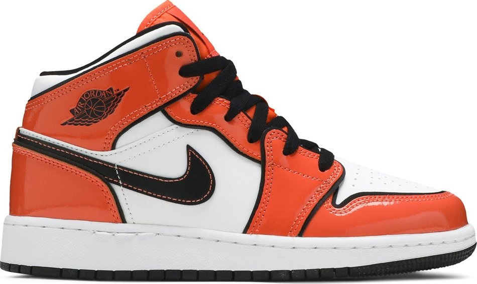 Air Jordan 1 Mid SE GS Turf Orange BQ6931-802
