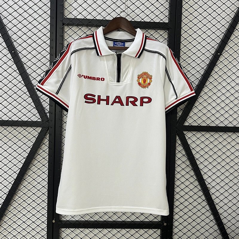 Retro 1998-99 Manchester United Commemorative Edition BECKHAM GIGGS KEANE SHERINGHAM Football jersey retro