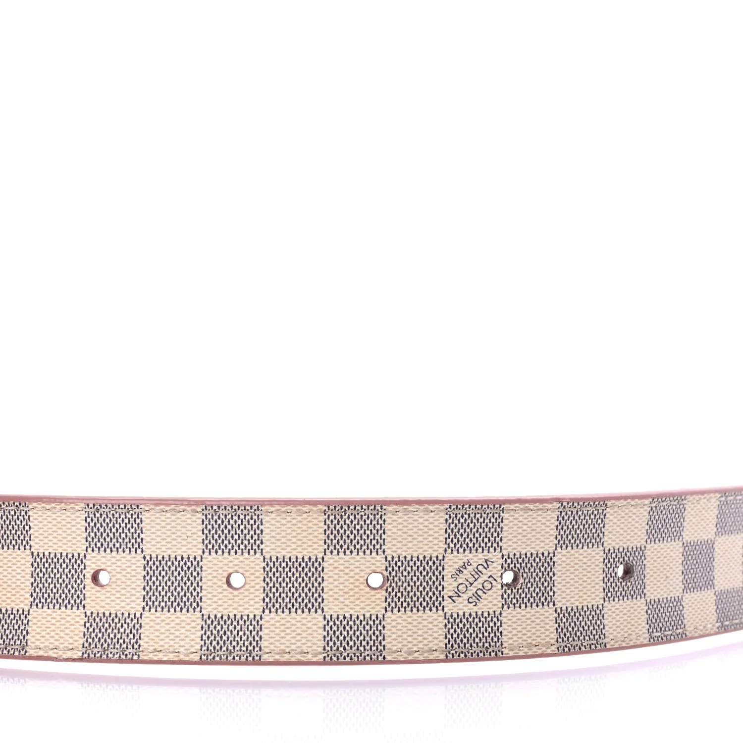Damier Azur 30mm LV Initiales Reversible Belt 80 32 Pink
