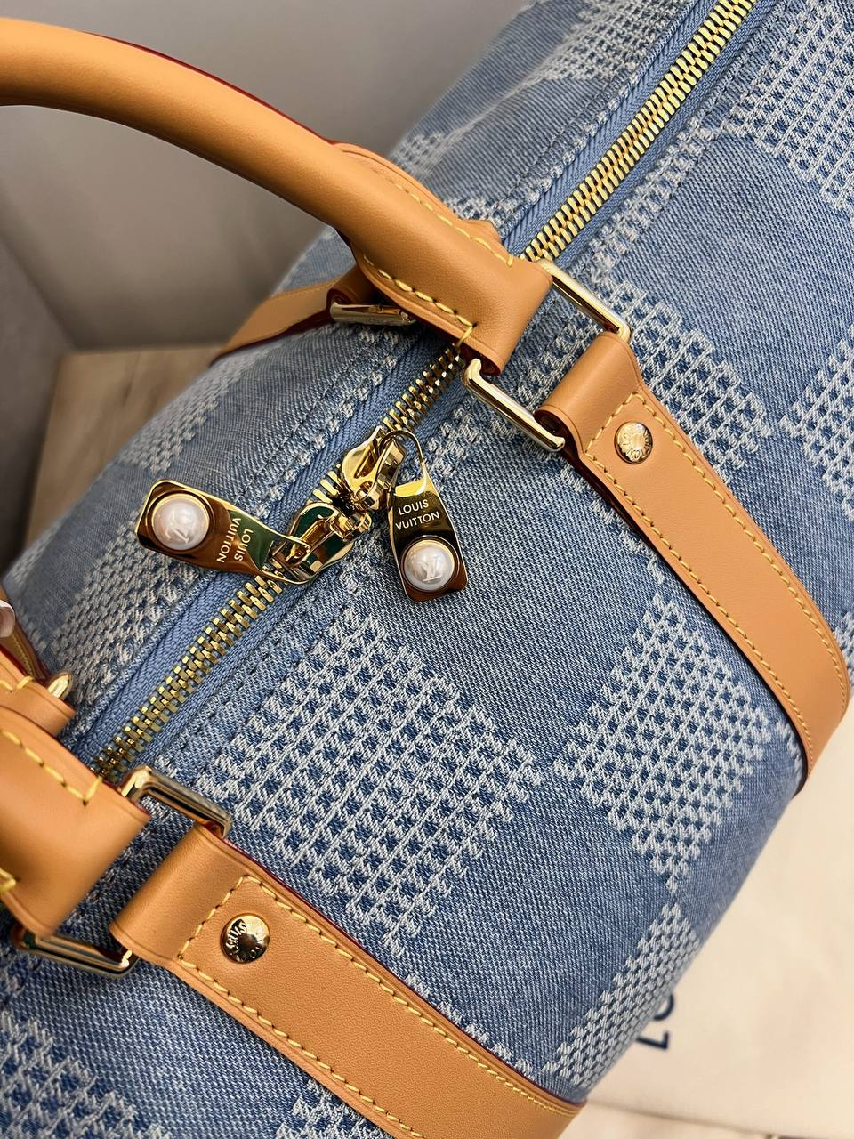 Louis Vuitton Keepall Bandoulière 50 Bag ‘Blue’ 50Cm N40739