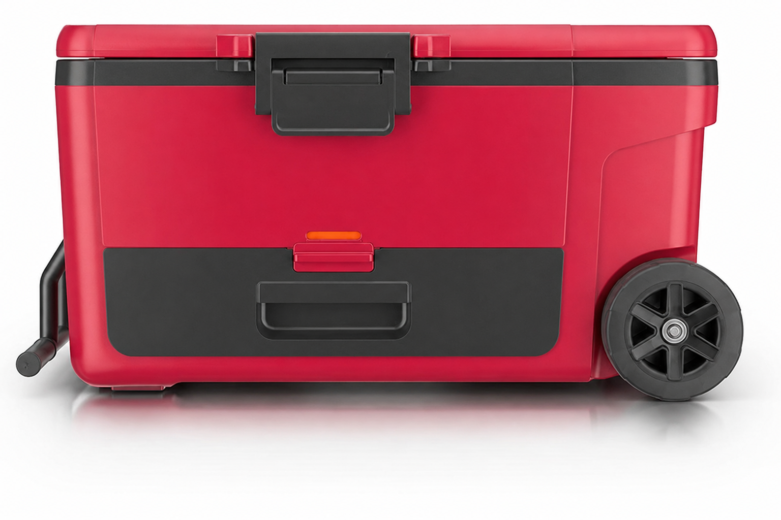 ⏰Limited-Time Deal⏰45/65QT Rolling Cooler with Dry Storage Drawer – Heavy-Duty Outdoor Ice Chest
