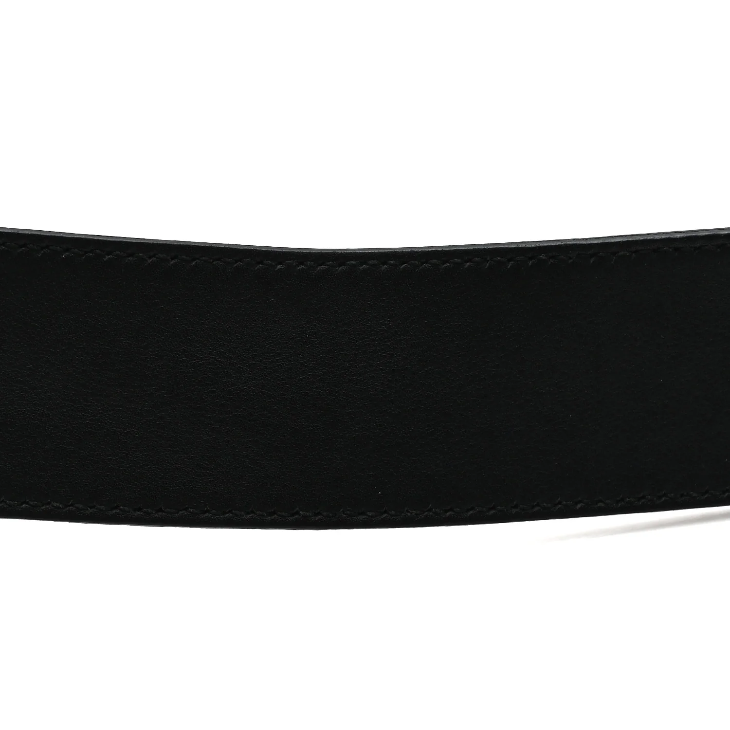 Textured Dollar Calfskin Nickel Double G 40mm Belt 75 30 Black