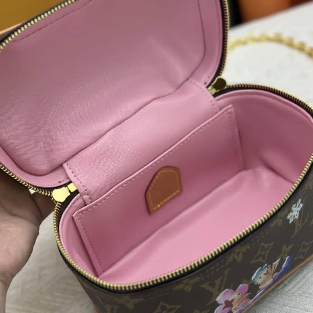 Louis Vuitton Nice Mini Toiletry Bag Pink 20Cm M26647