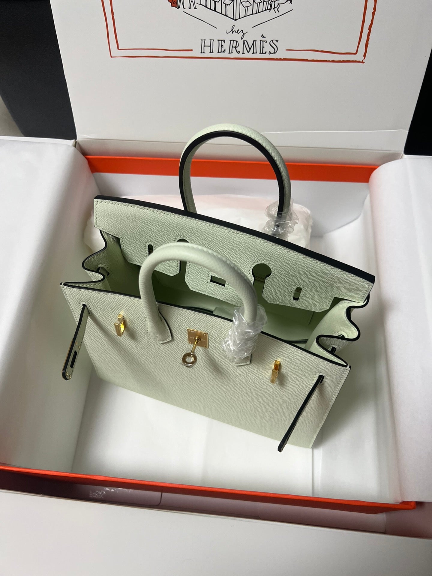 Hermes Birkin Sellier Vert Fizz Epsom Leather Gold Hardware