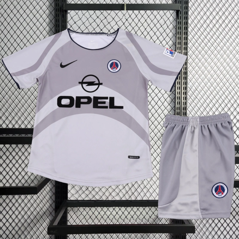 Retro kids 2001-02 kids PSG away Football jersey retro