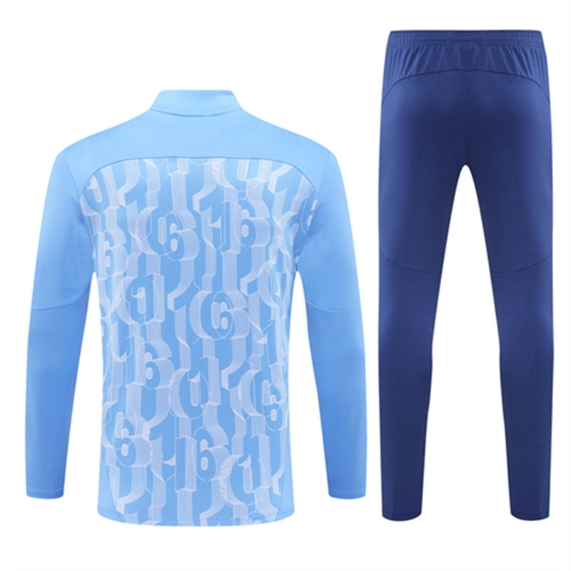 2024-25 Manchester City Light Blue Long Sleeve Training Suit