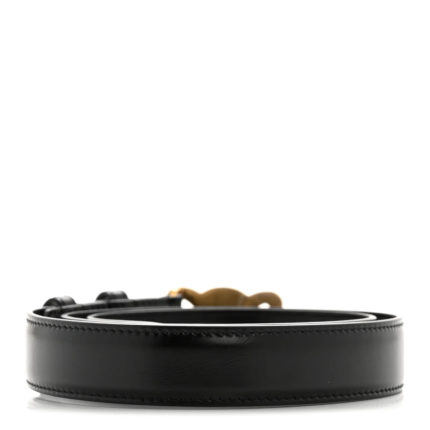 Box Calfskin Medium 25mm Triomphe 75 30 Belt Black