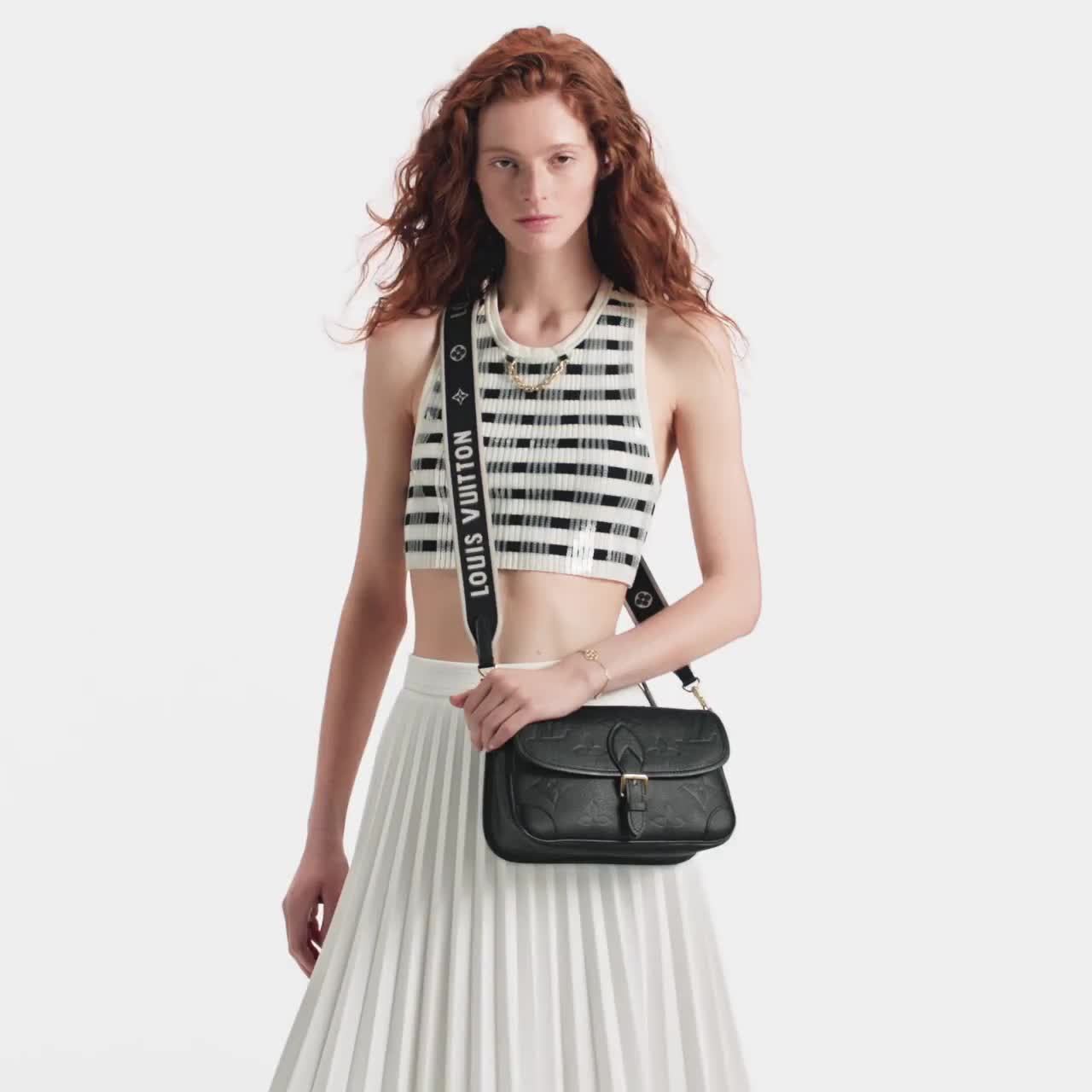Louis Vuitton Diane Monogram In Black 23cm/9in M46386