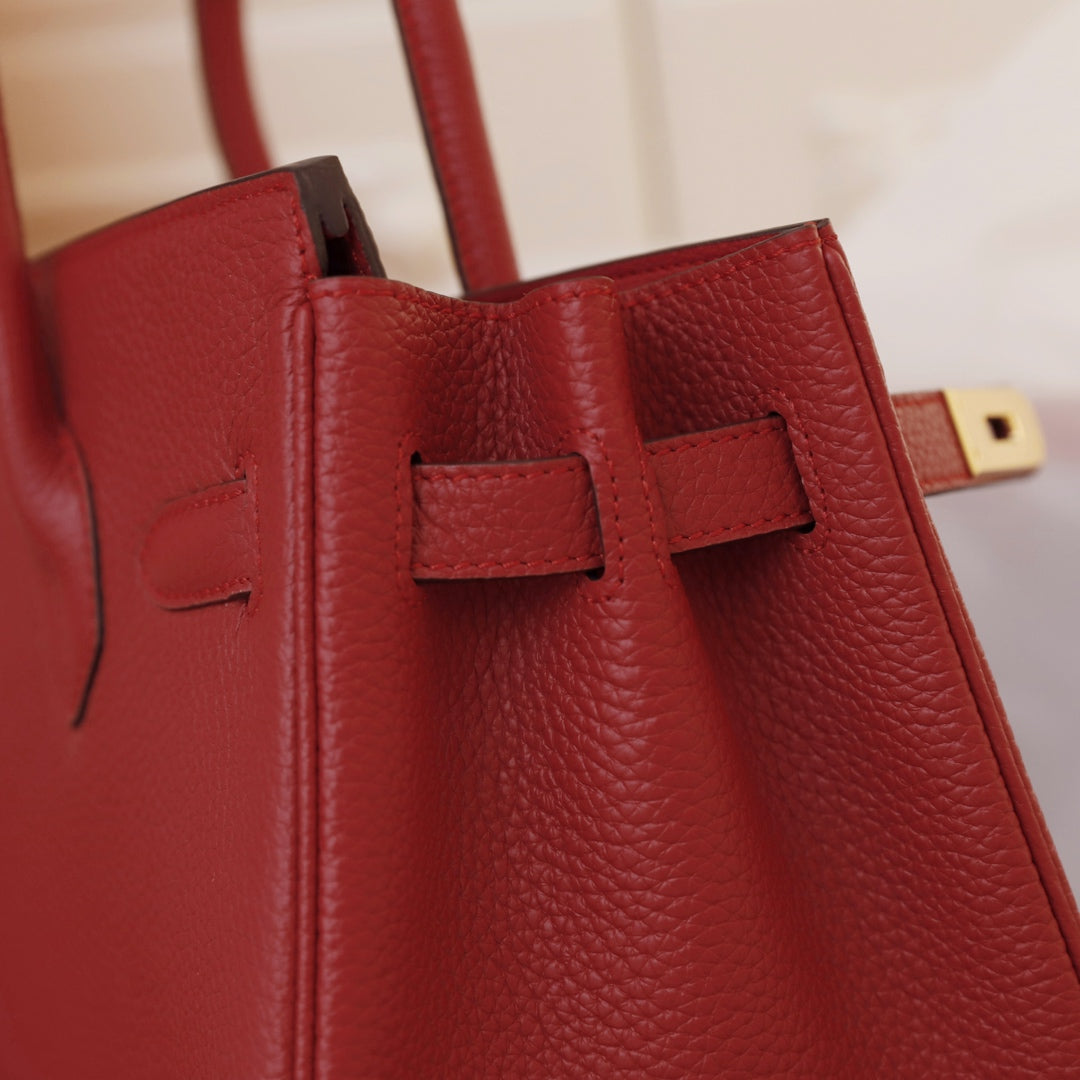Hermes Birkin Bag 35 Crimson Togo Gold Hardware