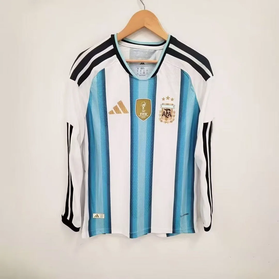World Cup 2026 Argentina Team Long Sleeves Home Football Jersey