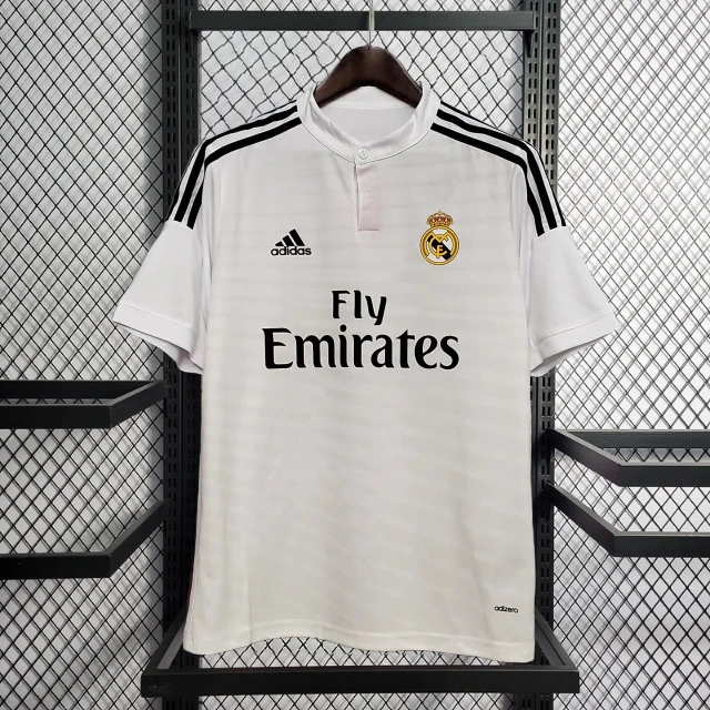 Retro 2014-15 Real Madrid Home RONALDO Benzema Bale Sergio Ramos Alonso Di Maria Modric Football jersey retro
