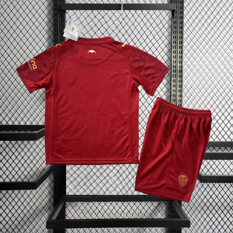 2025-26 Valencia Away Kids Football jersey