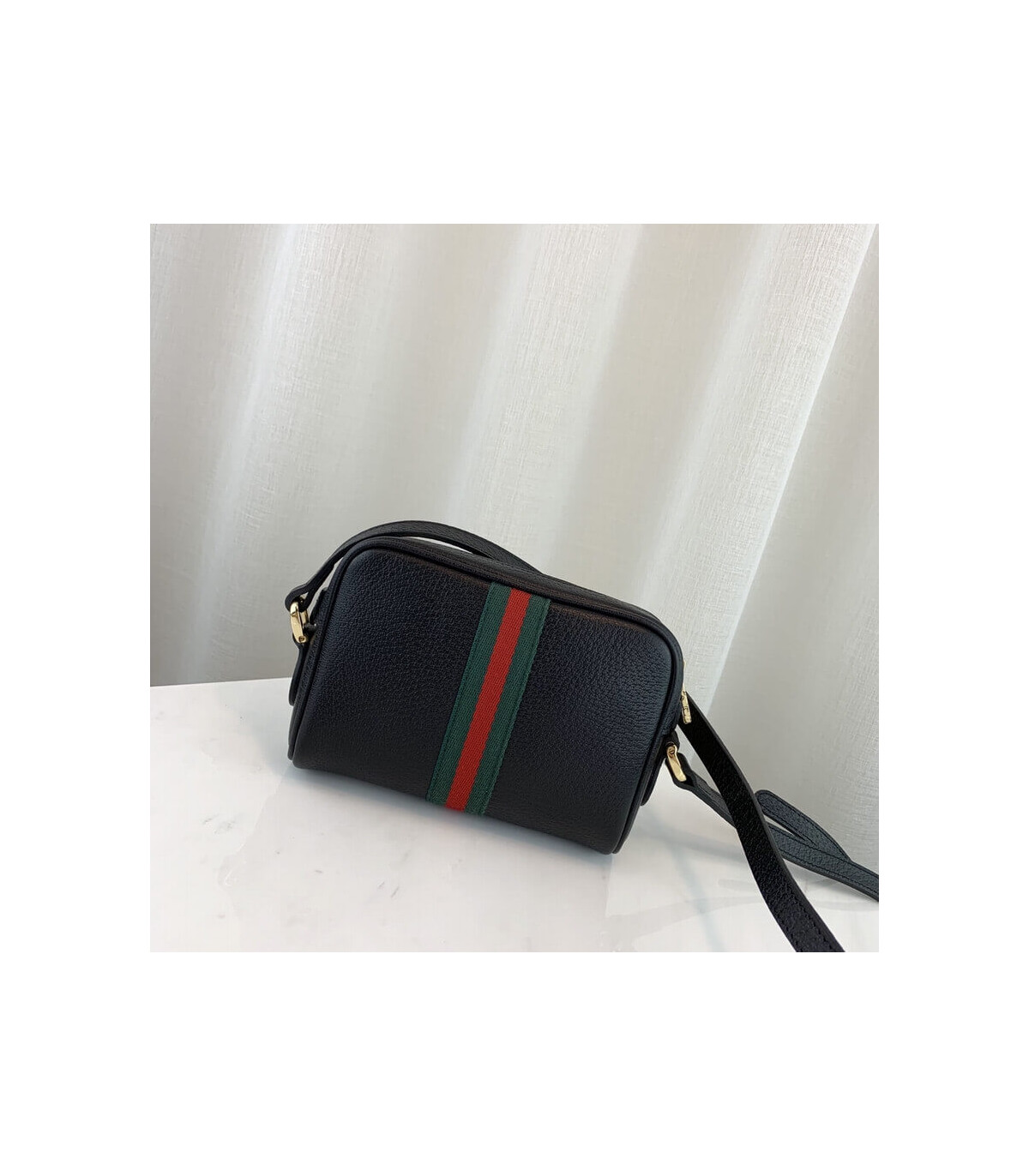 Gucci Ophidia Leather Mini Bag Black