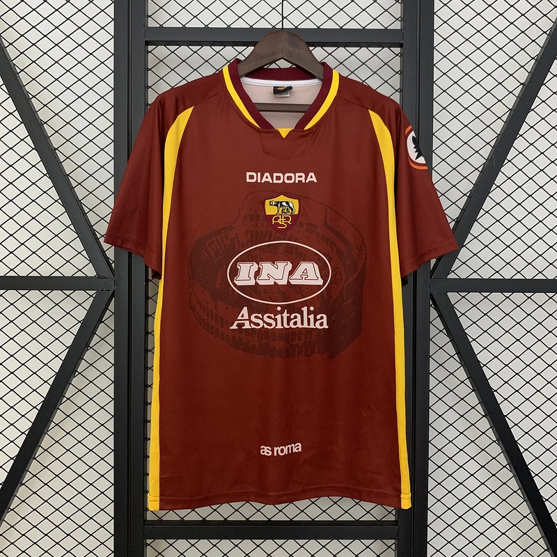 Retro 1997-98 AS Roma Home Football jersey retro