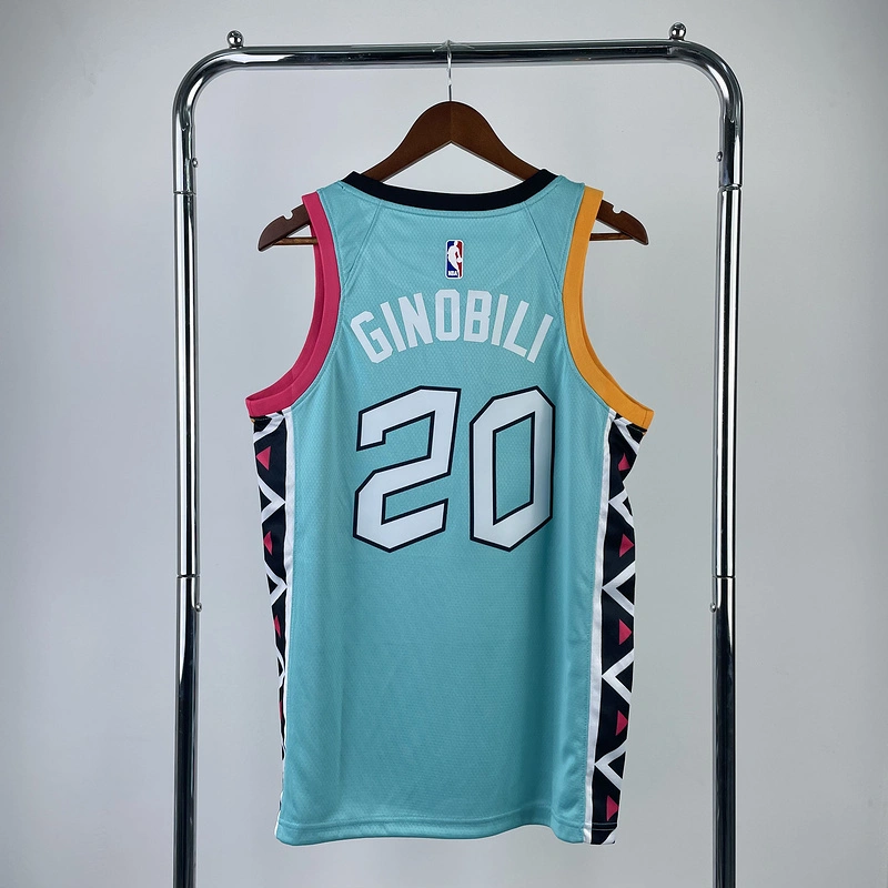 2023 NBA San Antonio Spurs 20 GINOBILI Basketball Jersey