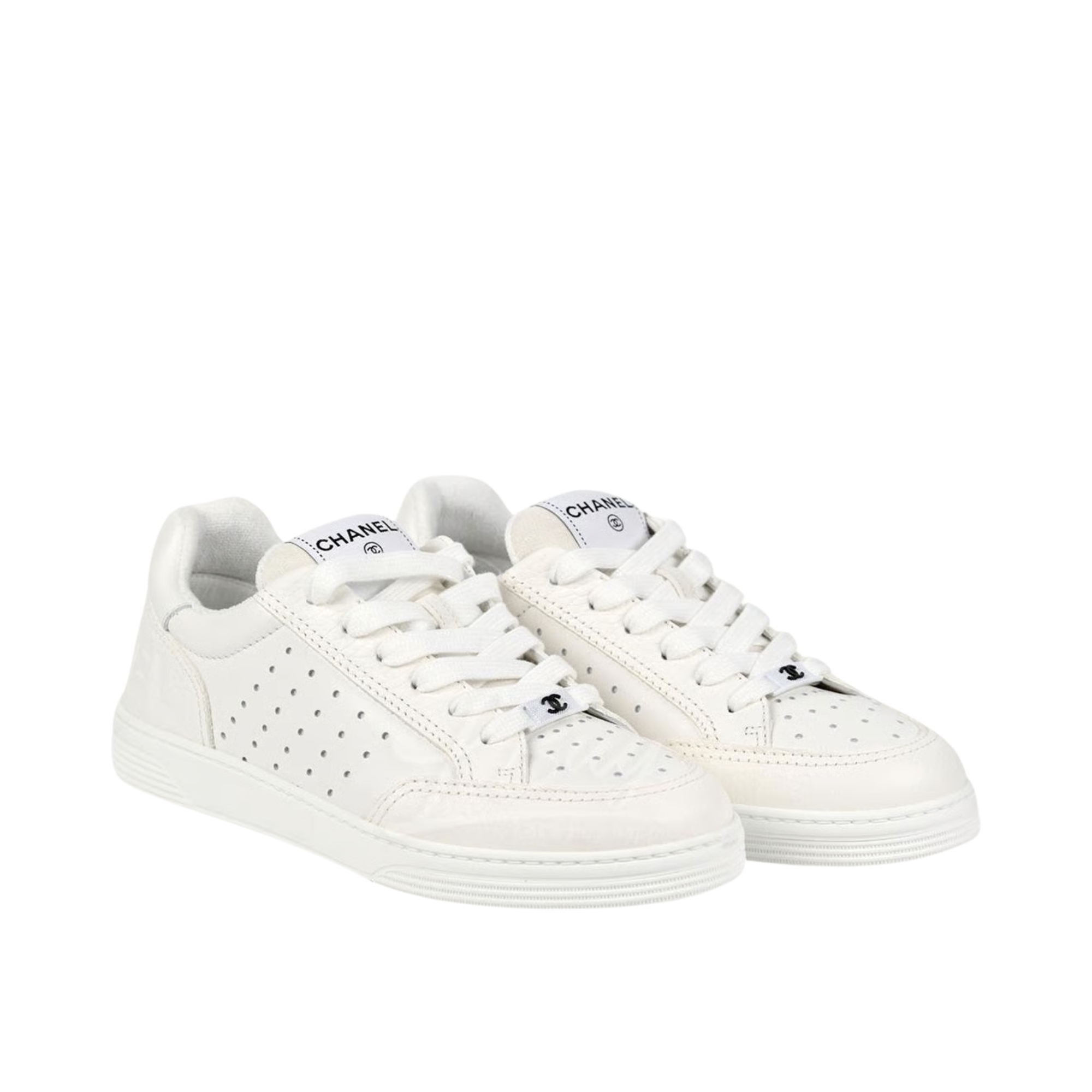 Chanel Logo White Sneakers G38808 For Women