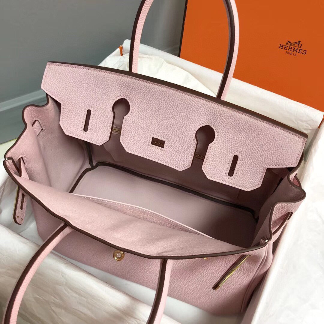 Hermes Birkin 30Cm Pink Togo Leather Gold Hardware