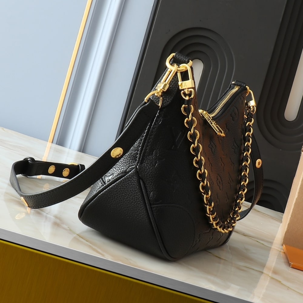 Louis Vuitton Boulogne Monogram Empreinte Leather Black 29Cm M12930