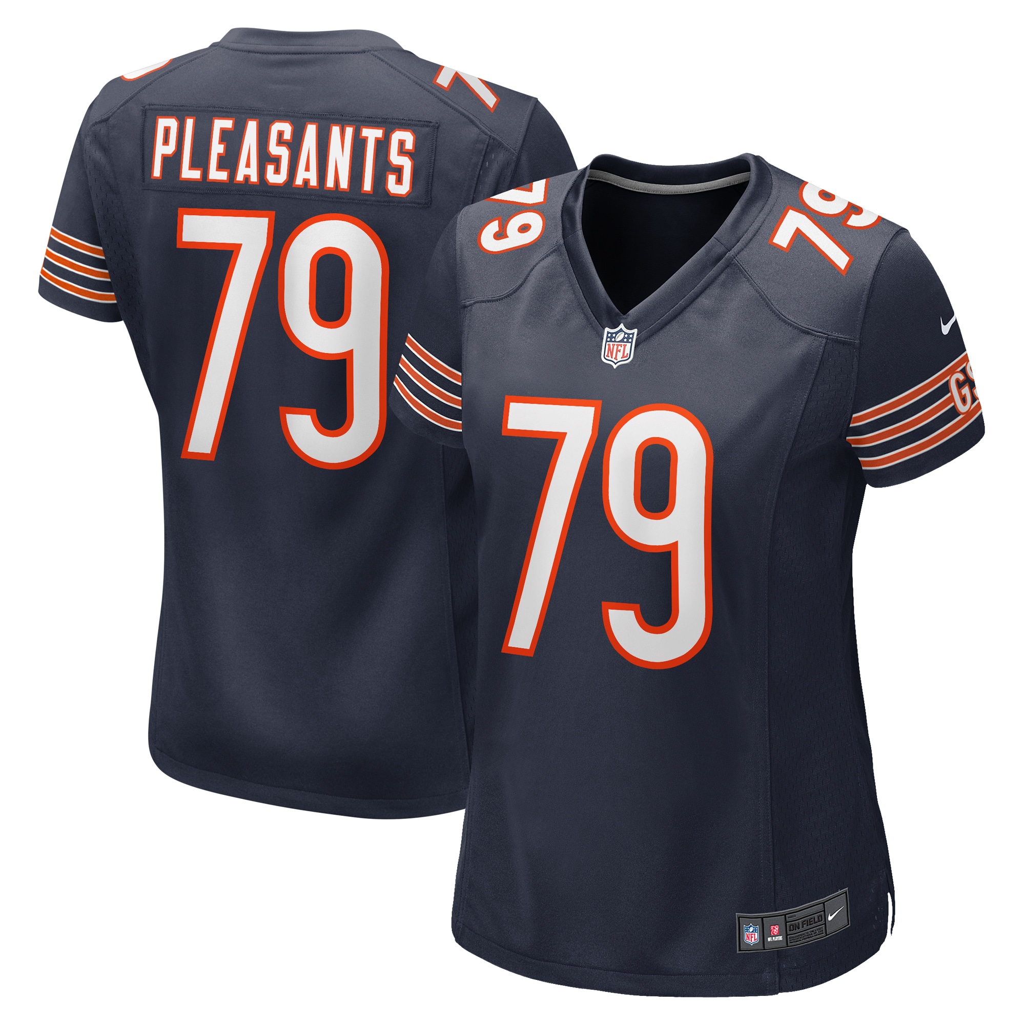 Austen Pleasants Chicago Bears Nike Women's  Game Jersey -  Navy