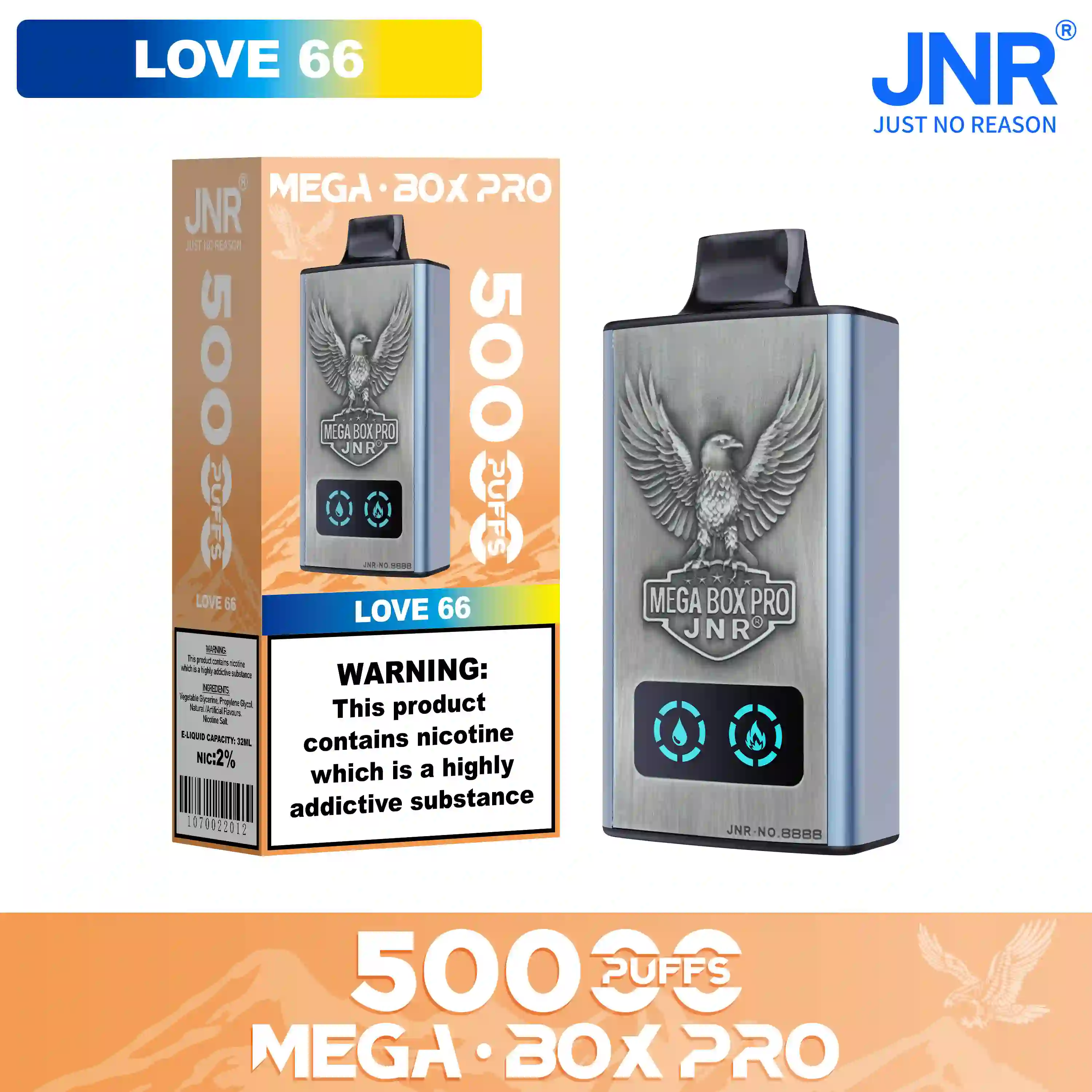 JNR Mega Box Pro 50000 Puffs Disposable Vape
