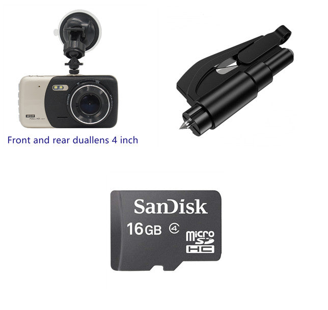 4 inch l55 dual lens dash cam car hd night vision 1080p jerry 5601 reversing image ips