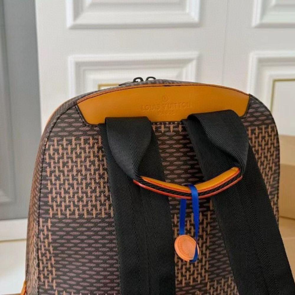 Louis Vuitton Nigo Monogram Reverse Canvas Backpack Brown 29Cm