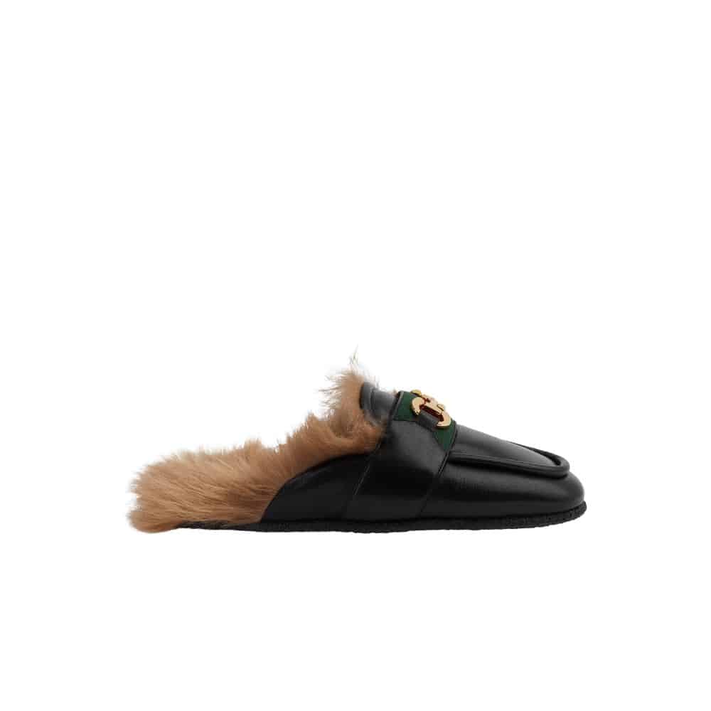 Gucci Men’S Slipper With Horsebit Black