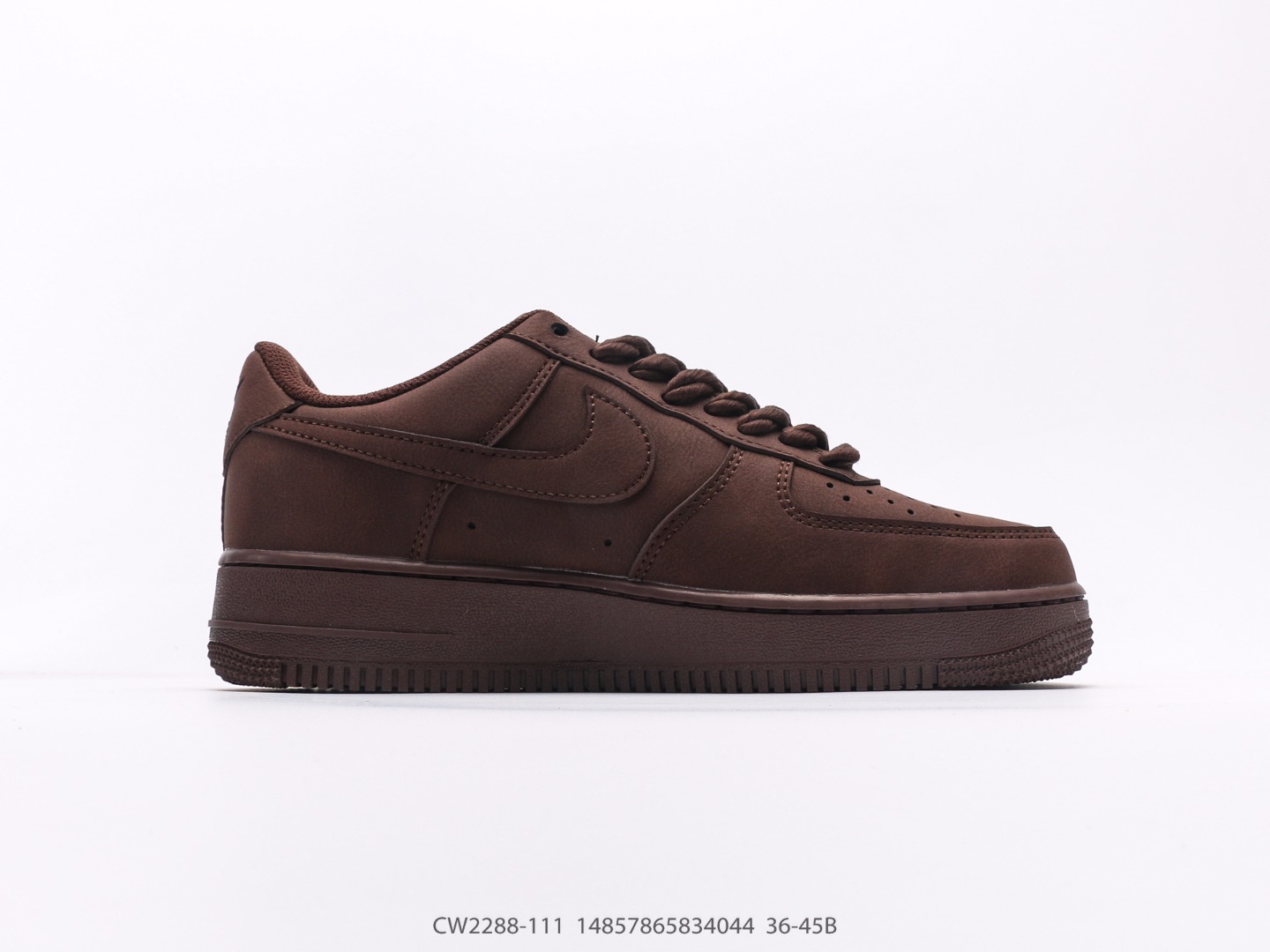 Nike Air Force 1 Low Dark Brown Thick Rope Laces