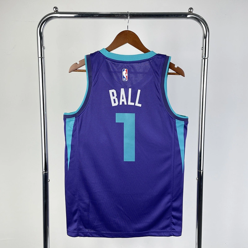 2020 NBA Charlotte Hornets 1 BALL Basketball Jersey