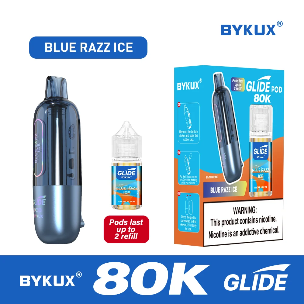 BYKUX GLIDE 80K Puffs 5% Nicotine Replacement Pod