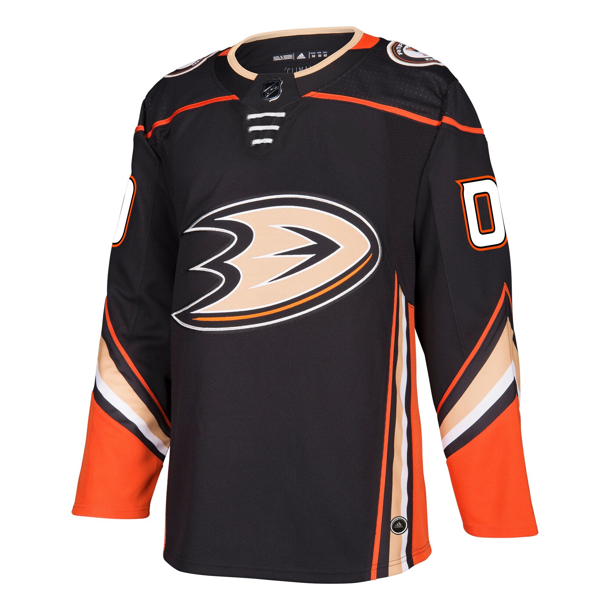 Anaheim Ducks adidas Authentic Custom Jersey – Black