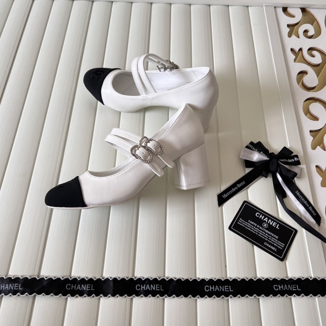 Chanel Mary Janes And Grosgrain White G45696 B16524 Nx269
