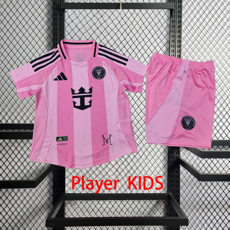 Player 2024-25 Inter Miami Home Kids football jersey Player KIDS