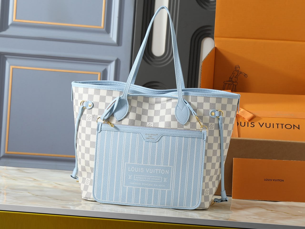 Louis Vuitton Neverfull Inside Out MM Bag 47cm N40946