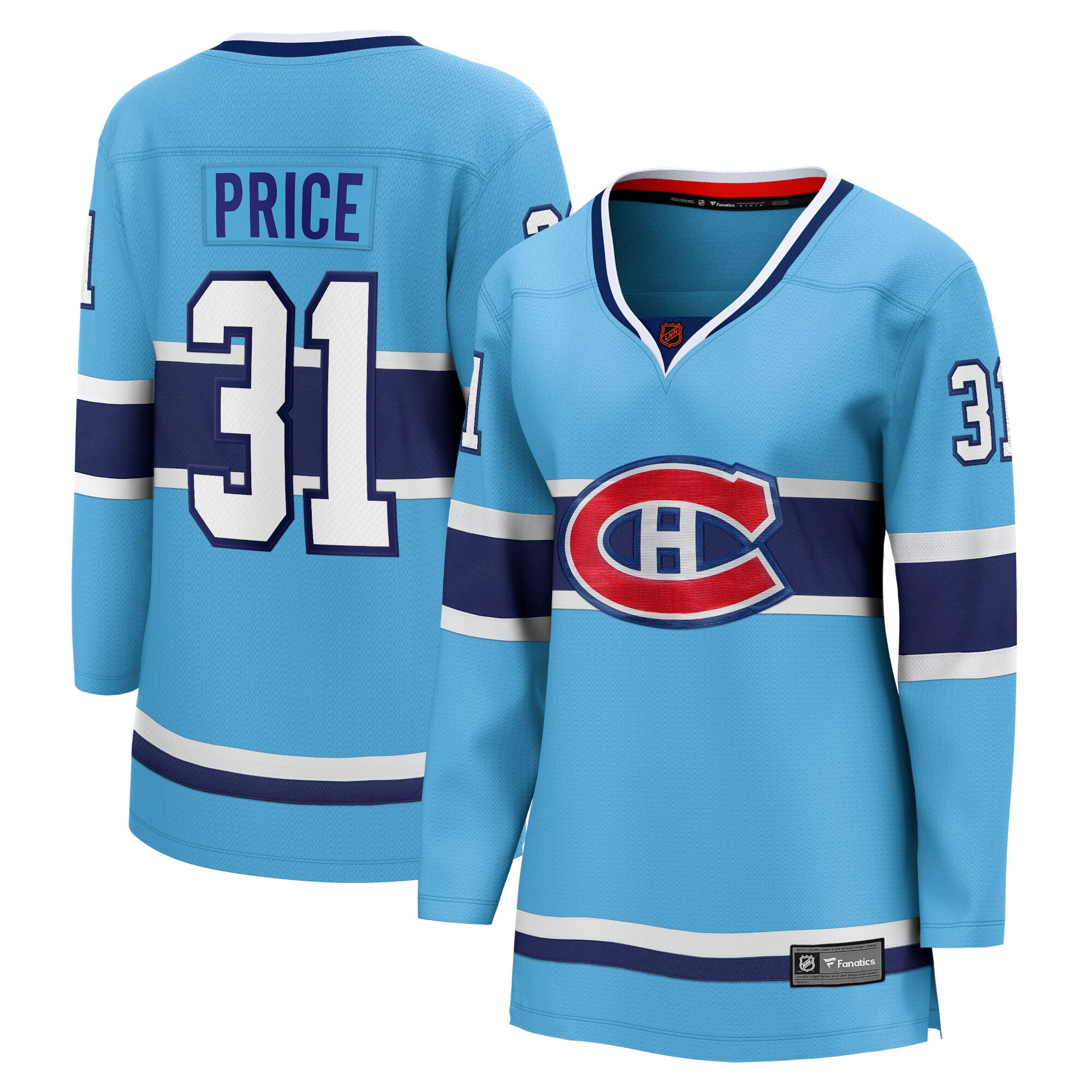 Carey Price Montreal Canadiens Fanatics Women’s Special Edition 2.0 Breakaway Player Jersey – Light Blue