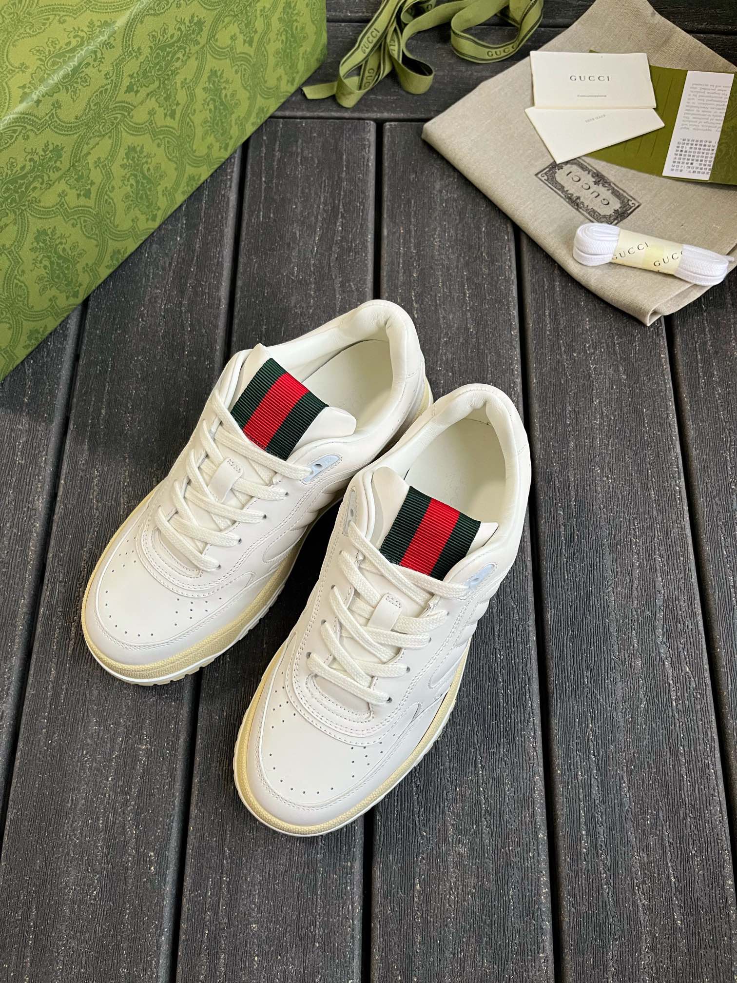 Gucci Screener Vintage-Inspired Sneakers